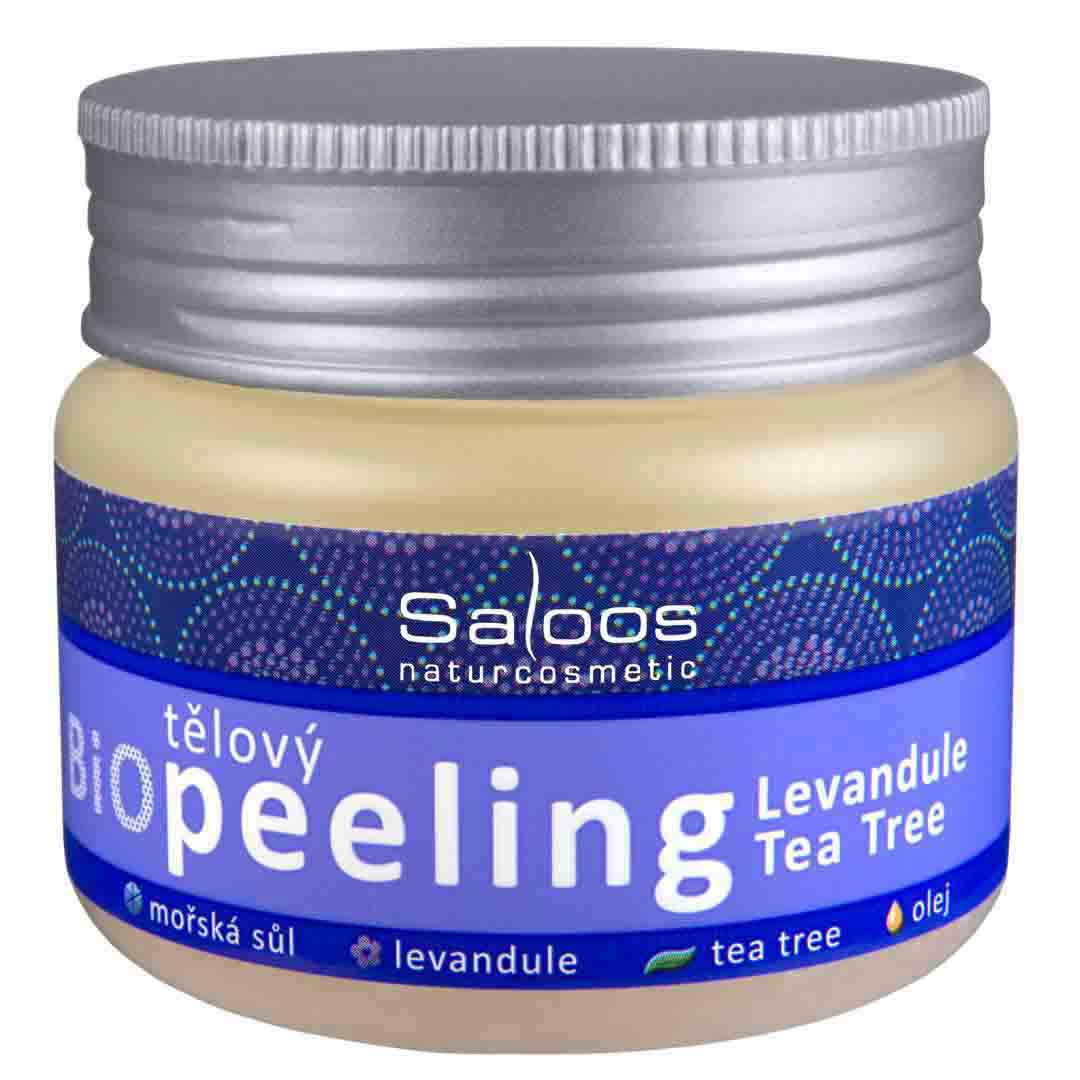 Saloos Tělový peeling levandule a tea tree 140 ml