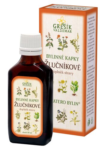 Valdemar Grešík - Natura s.r.o. Žlučníkové kapky 50 ml GREŠÍK-Z-40% líh, Devatero bylin kapky