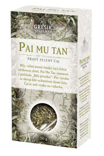 Valdemar Grešík - Natura s.r.o. Pai Mu Tan b.č. 50 g krab. GREŠÍK Čaje 4 světadílů