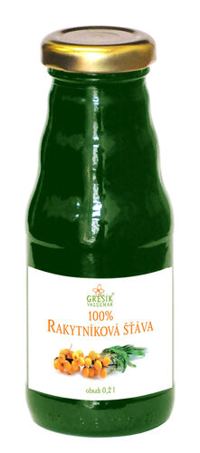 Valdemar Grešík - Natura s.r.o. Grešík Šťáva Rakytníková 100% 0,2 l