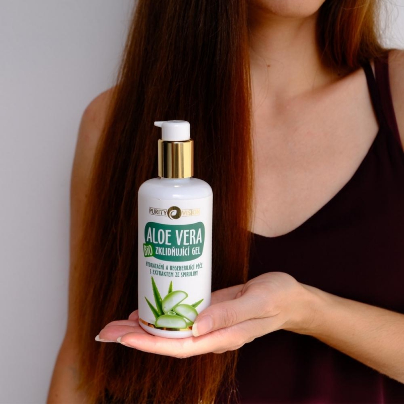 PURITY VISION Bio Zklidňující Aloe vera gel 200 ml