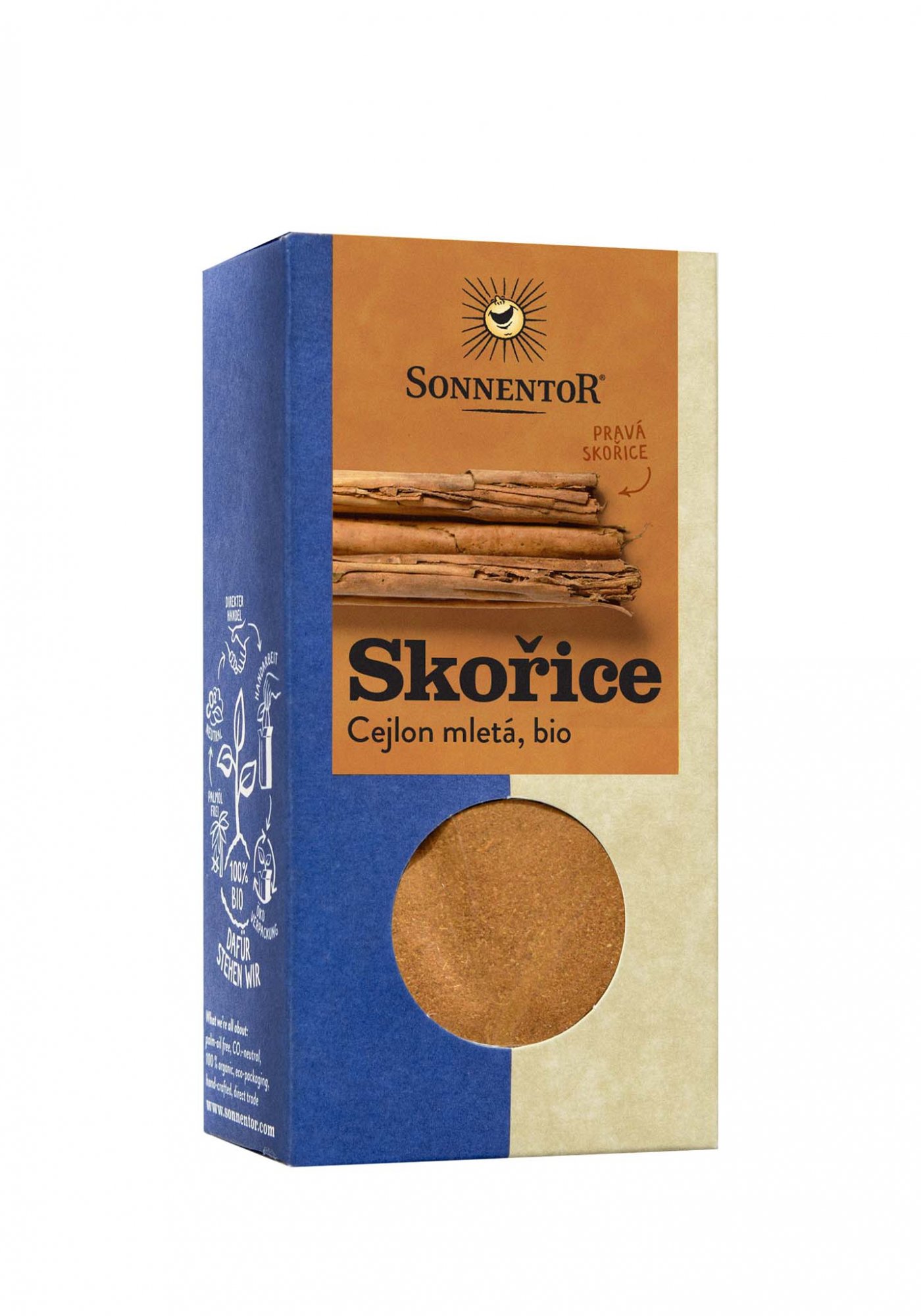 Sonnentor Skořice Cejlon bio, mletá 40g