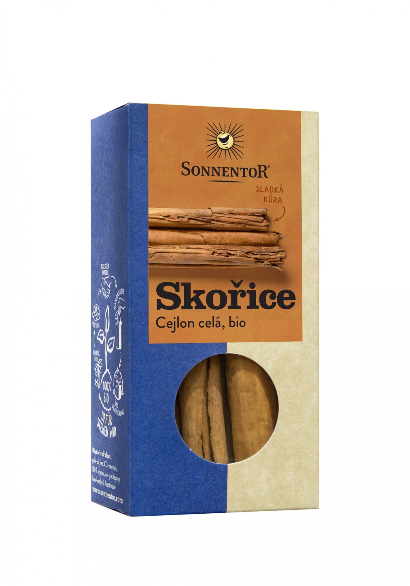 Sonnentor Skořice Cejlon bio, celá 18g