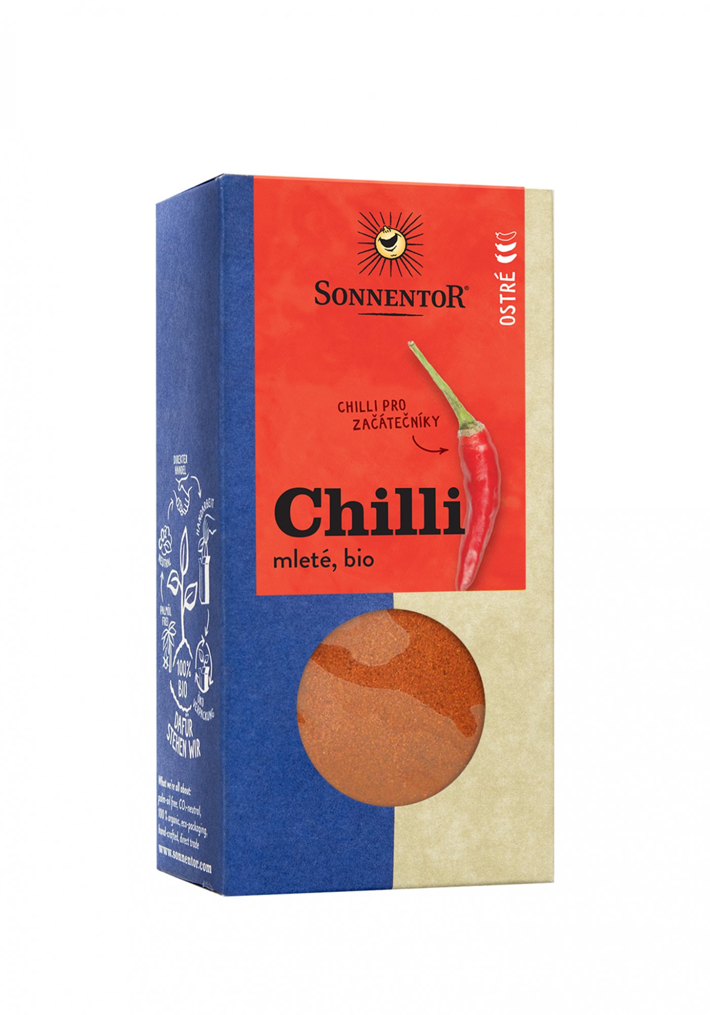 Sonnentor Chilli bio, mleté 40g
