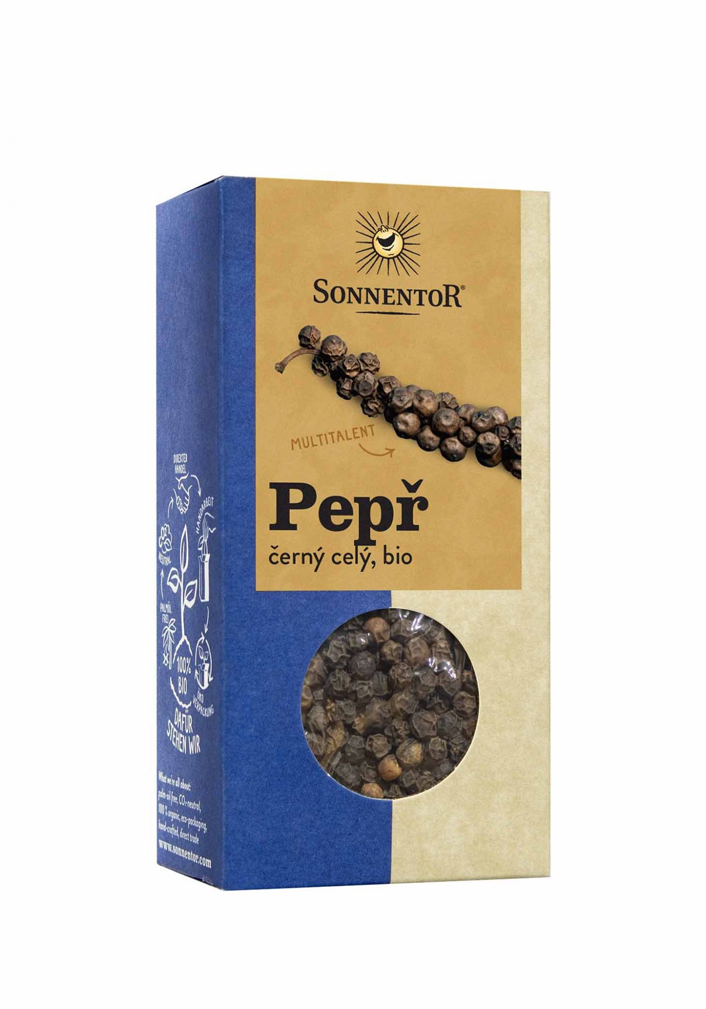 Sonnentor Pepř černý bio, celý 55g