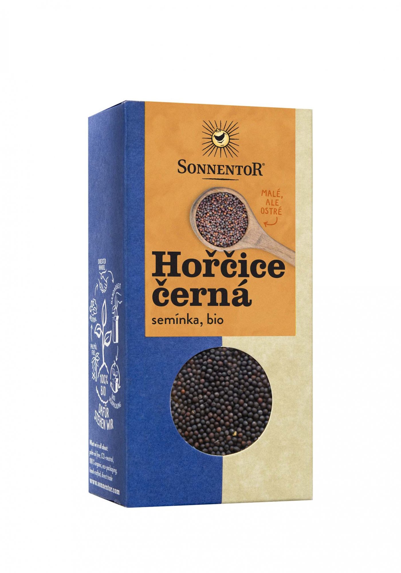 Sonnentor Hořčice černá bio, semínka 80g