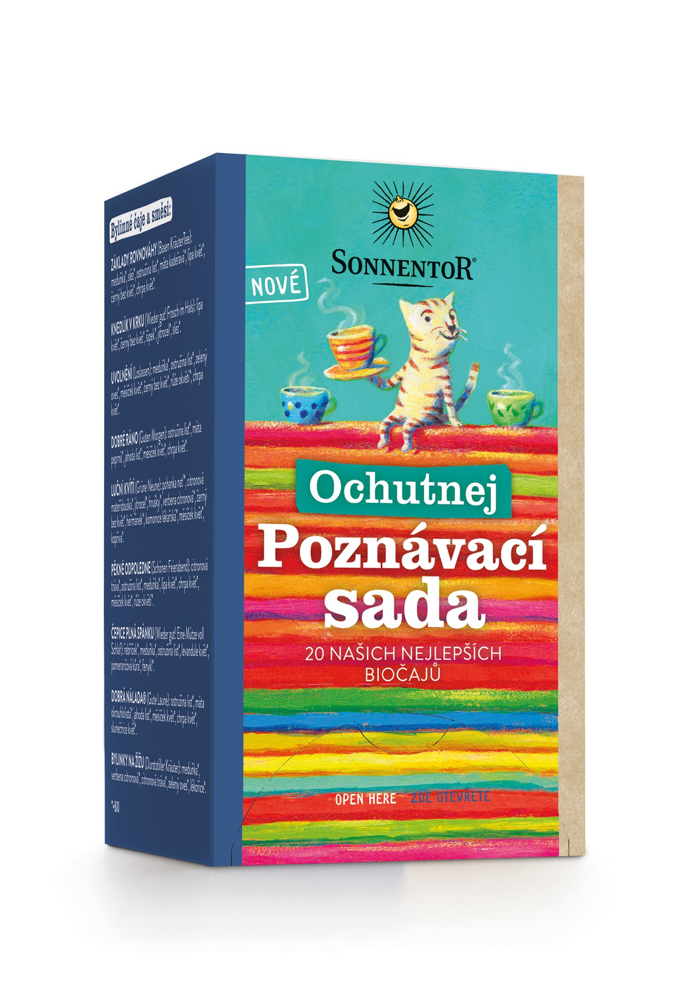 Kolekce čajů Sonnentor - Ochutnej Poznávací sada, bio, různé druhy, 20 ks
