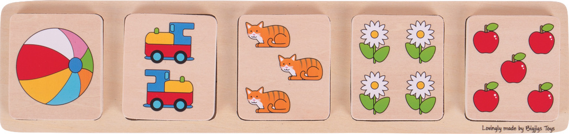 Bigjigs Toys Vkládací puzzle počítání