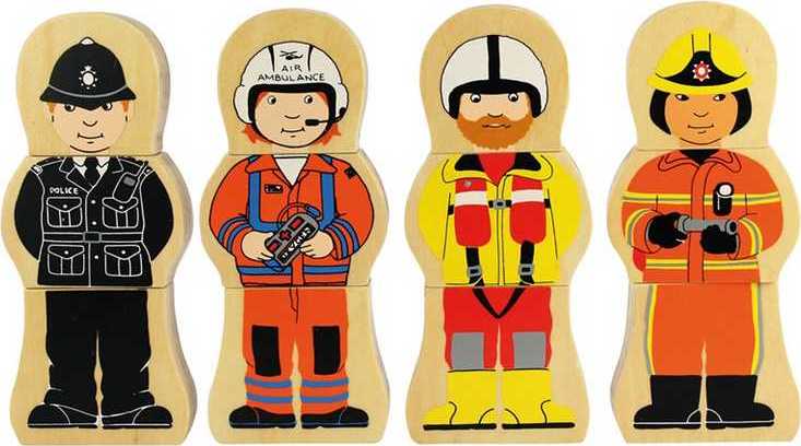 Bigjigs Toys Dřevěné puzzle profese