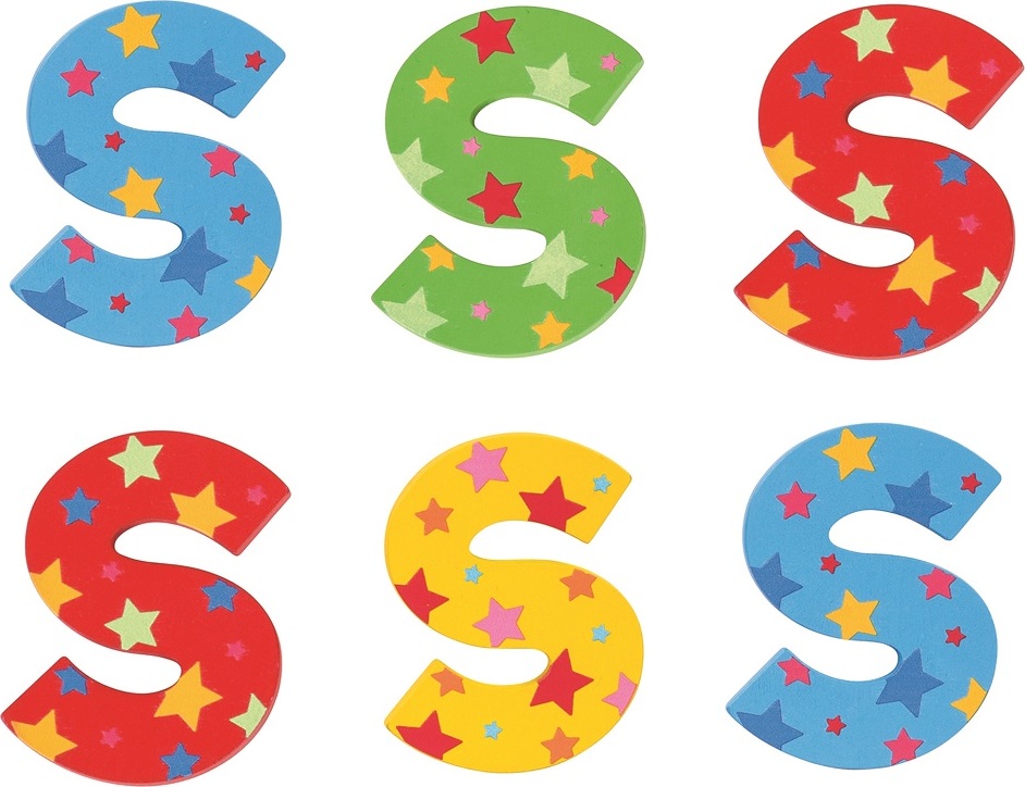 Bigjigs Toys Hvězdičkové písmenko S