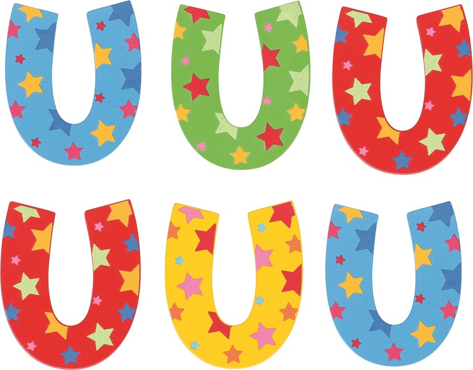 Bigjigs Toys Hvězdičkové písmenko U