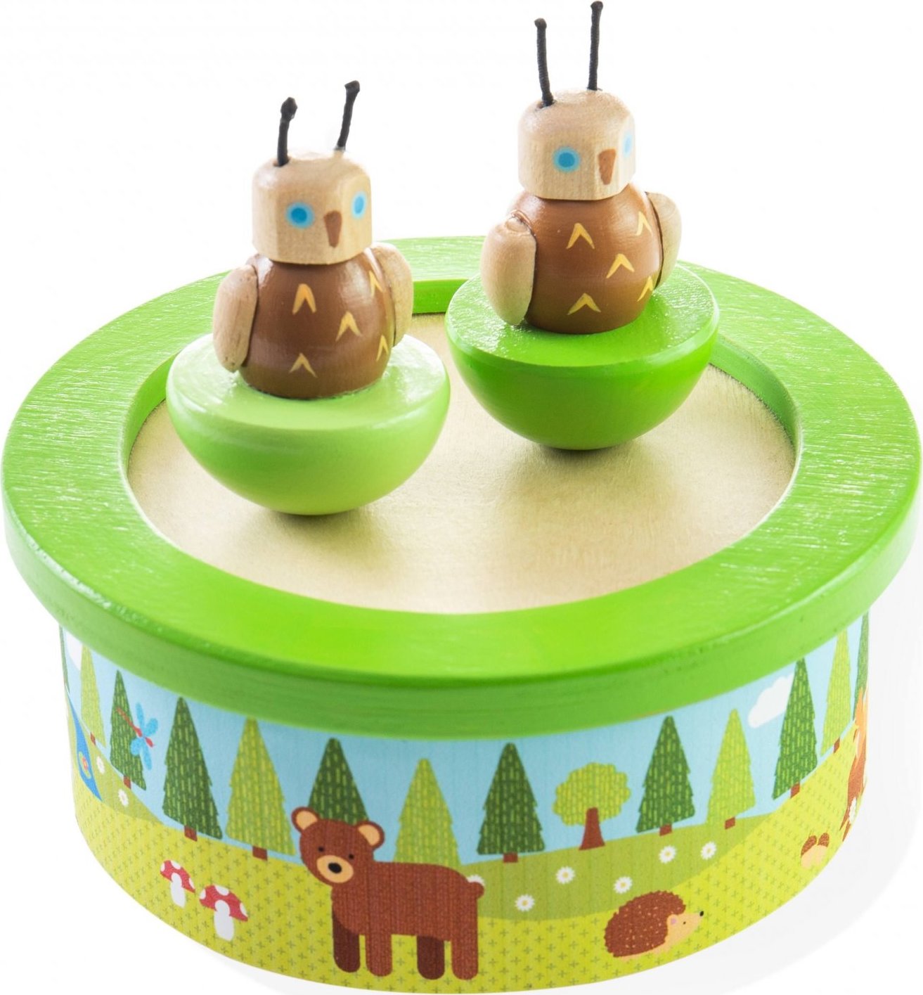 Bigjigs Toys Dřevěná hrací skříňka woodland