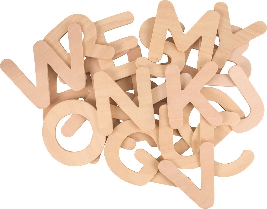 Bigjigs Toys Dřevěná abeceda velká písmena