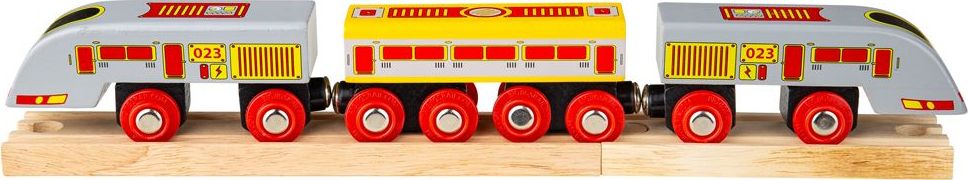 Bigjigs Rail Rychlík Eurostar + 3 koleje