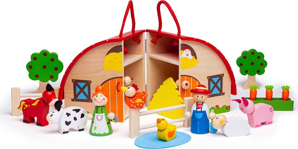 Bigjigs Toys Farma v kufříku