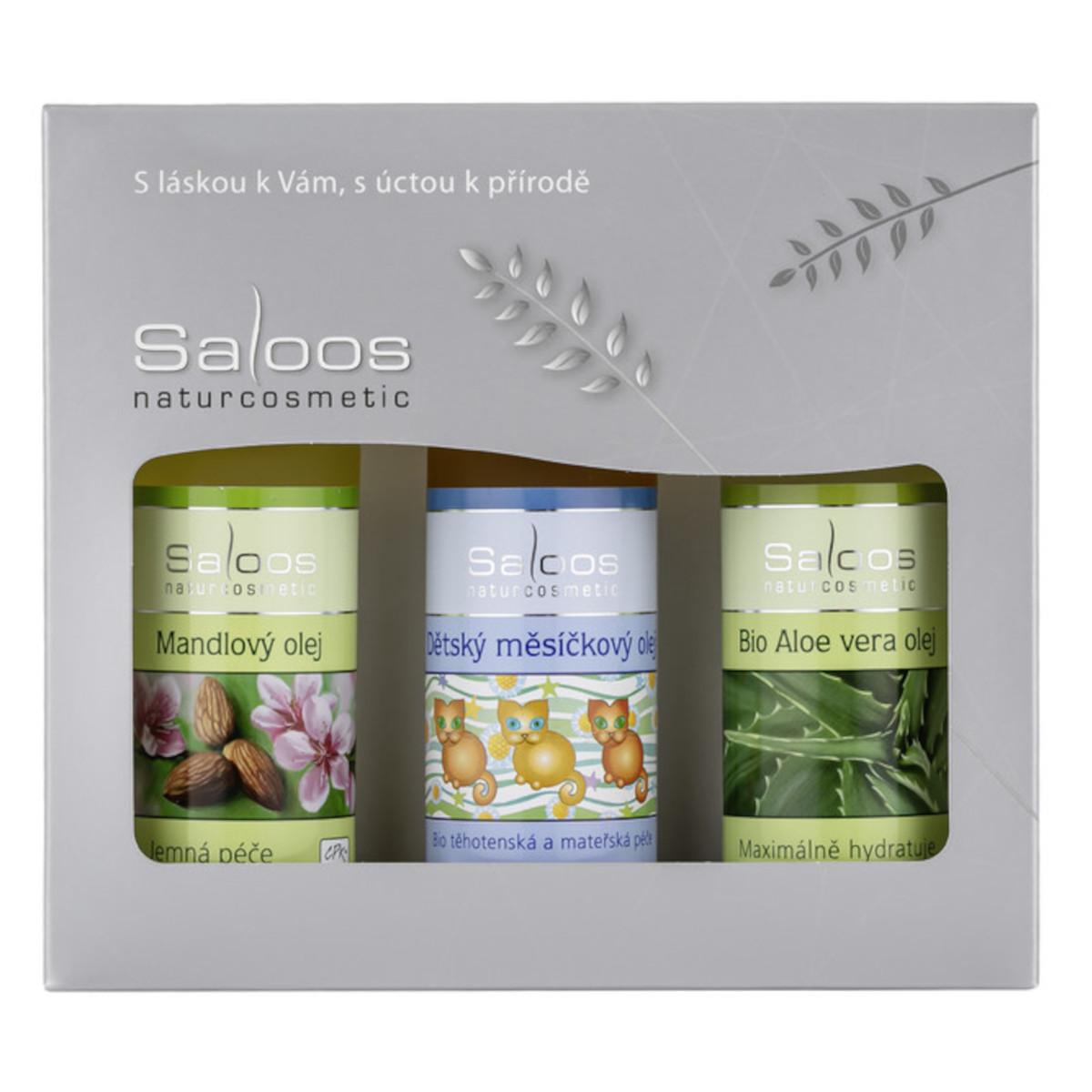 Saloos Mandlový & Dět. měsíčkový & Aloe vera 1 kazeta | Dárkové kazety