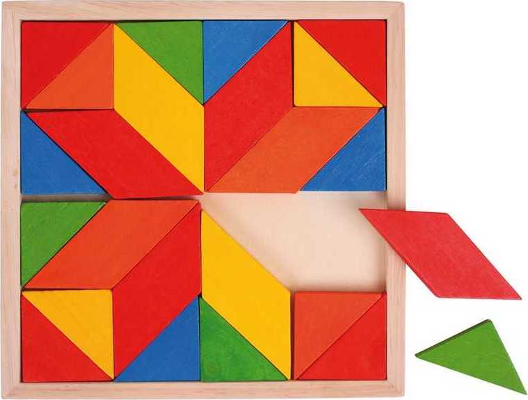 Bigjigs Toys Dřevěná mozaika barevná