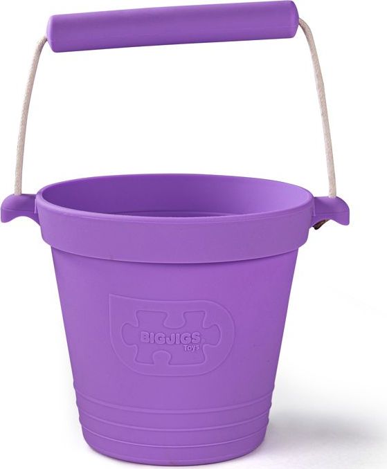 Bigjigs Toys Plážový kyblíček fialový