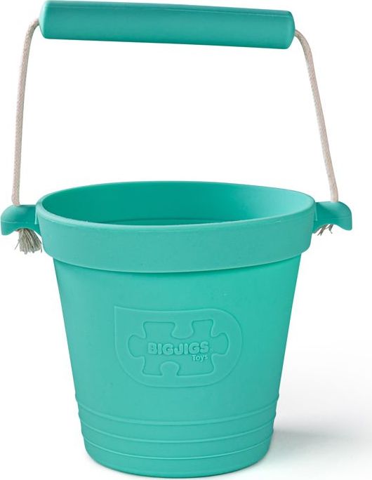 Bigjigs Toys Plážový kyblíček tyrkysový