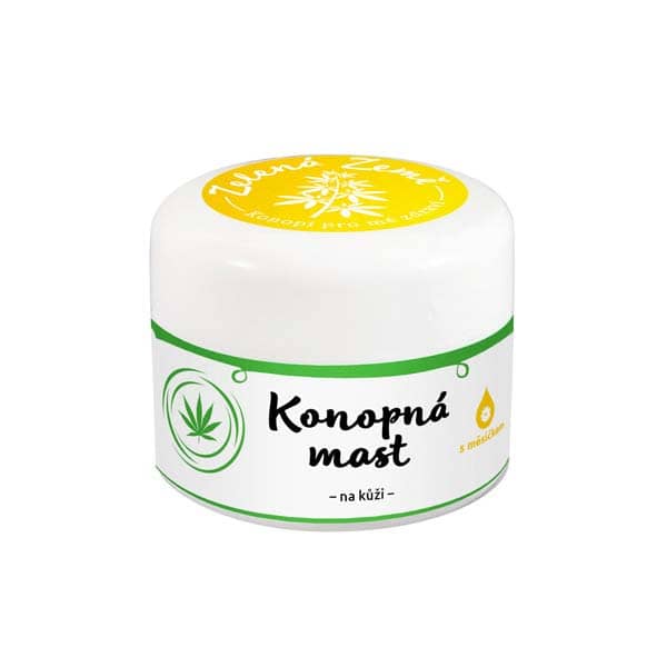 Zelená Země Konopná mast na kůži 12 ml