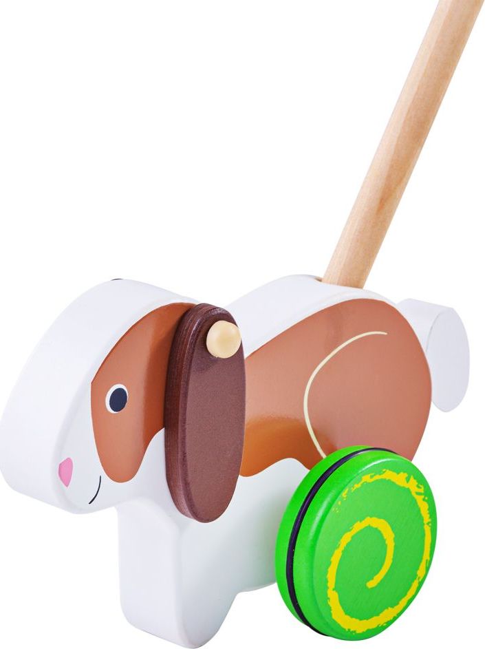 Bigjigs Baby Dřevěný jezdík Králíček