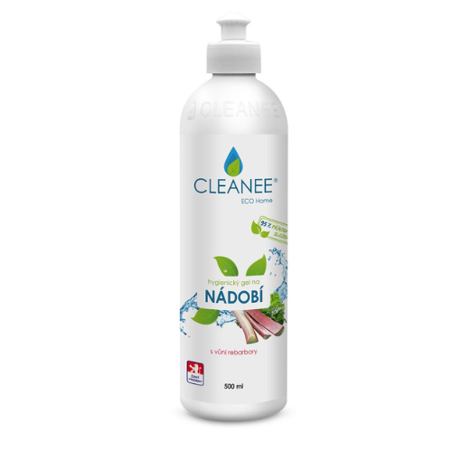CLEANEE EKO Gel na nádobí s dávkovačem s vůní rebarbory EKO CLEANEE 500ml