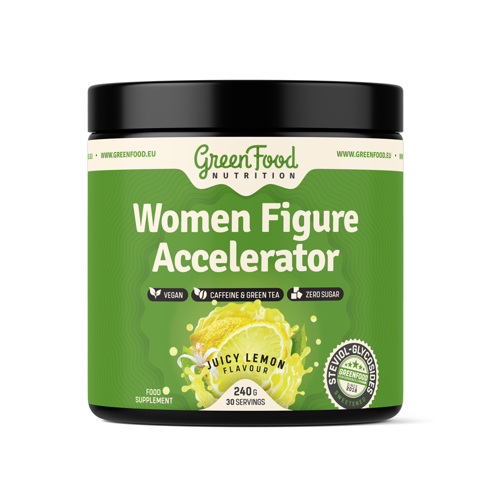 GreenFood Nutrition Women Figure Accelerator 240 g příchuť: Zelené jablko