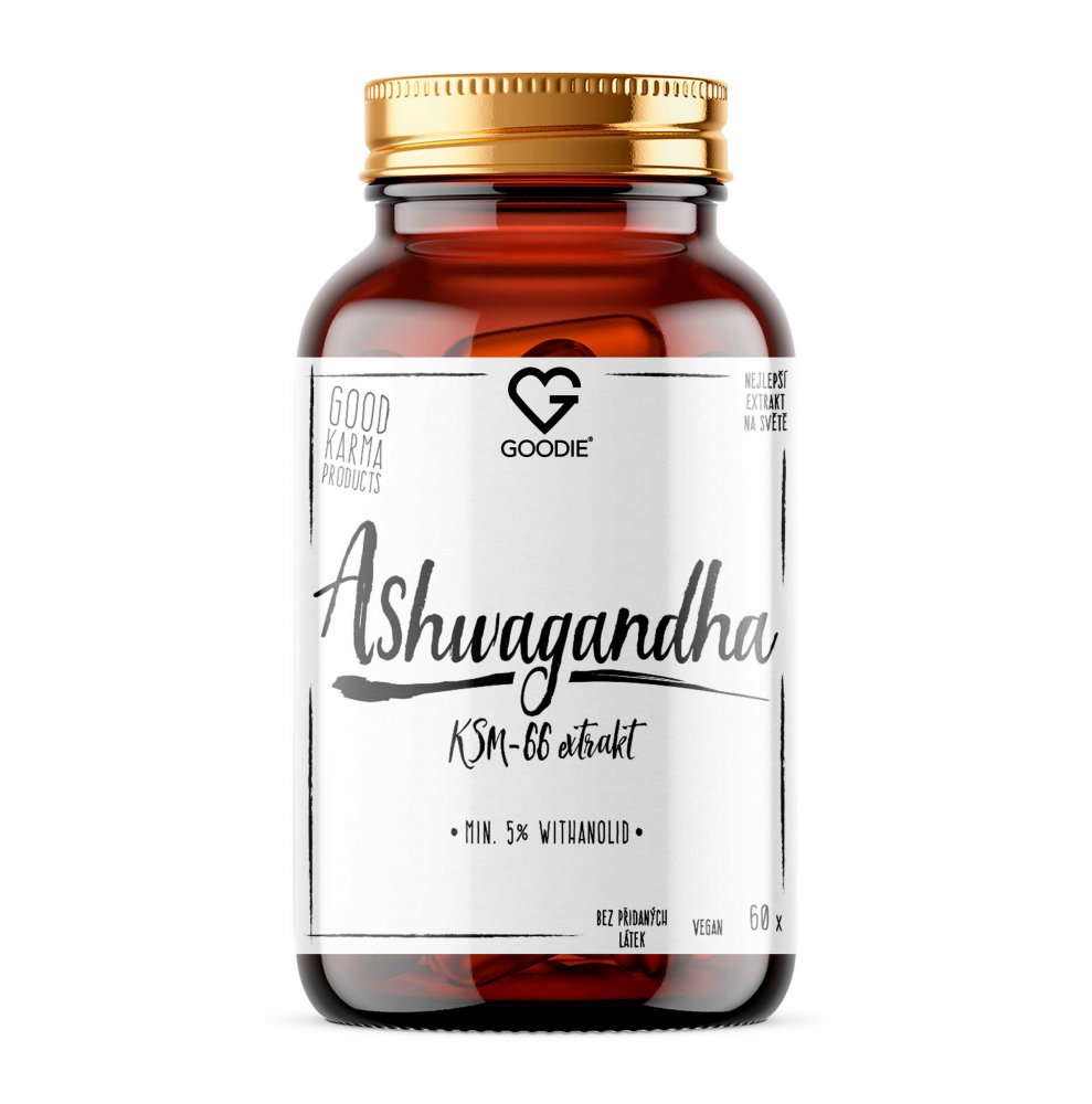 Goodie Ashwagandha extrakt KSM 66 - min.5% withanolid kapsle 60 ks