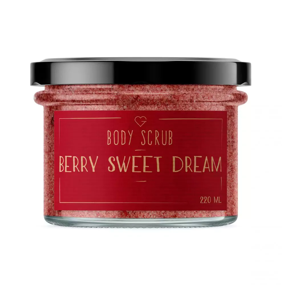 GOODIE Tělový peeling - Berry sweet dream 220 ml