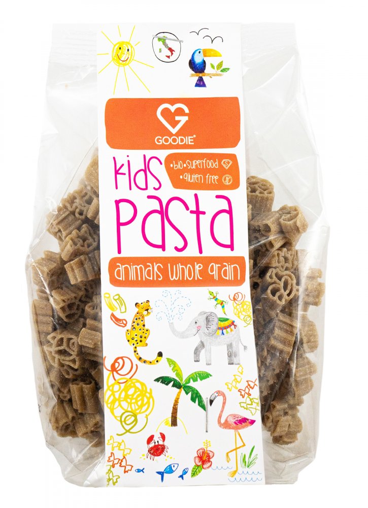 GOODIE Dětské Těstoviny Celozrnné - zvířátka - BIO 250 g