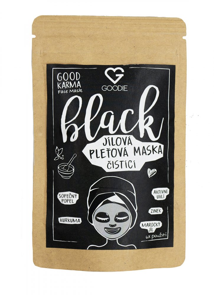 GOODIE BLACK Face mask - jílová maska 30 g