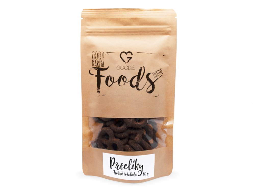 GOODIE Preclíky v hořké čokoládě 80 g