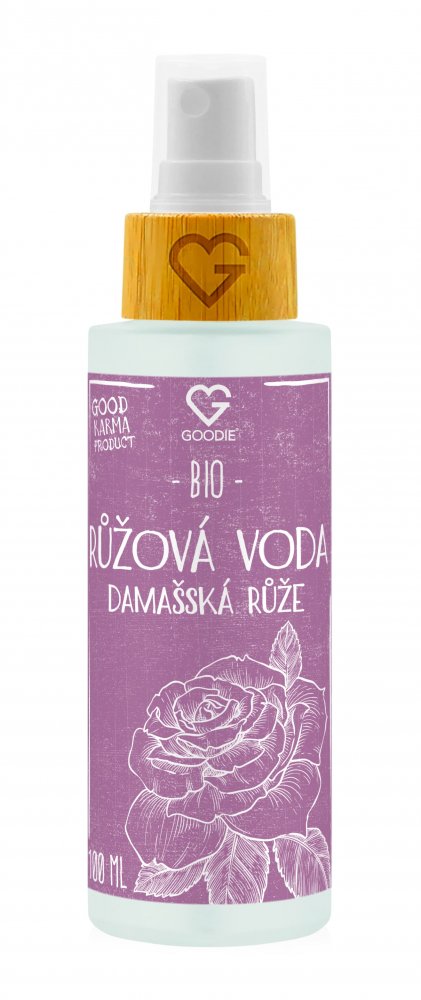 GOODIE Růžová voda - Damašská růže BIO 100 ml