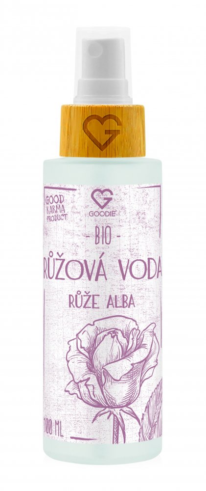 GOODIE Růžová voda - růže Alba BIO 100 ml