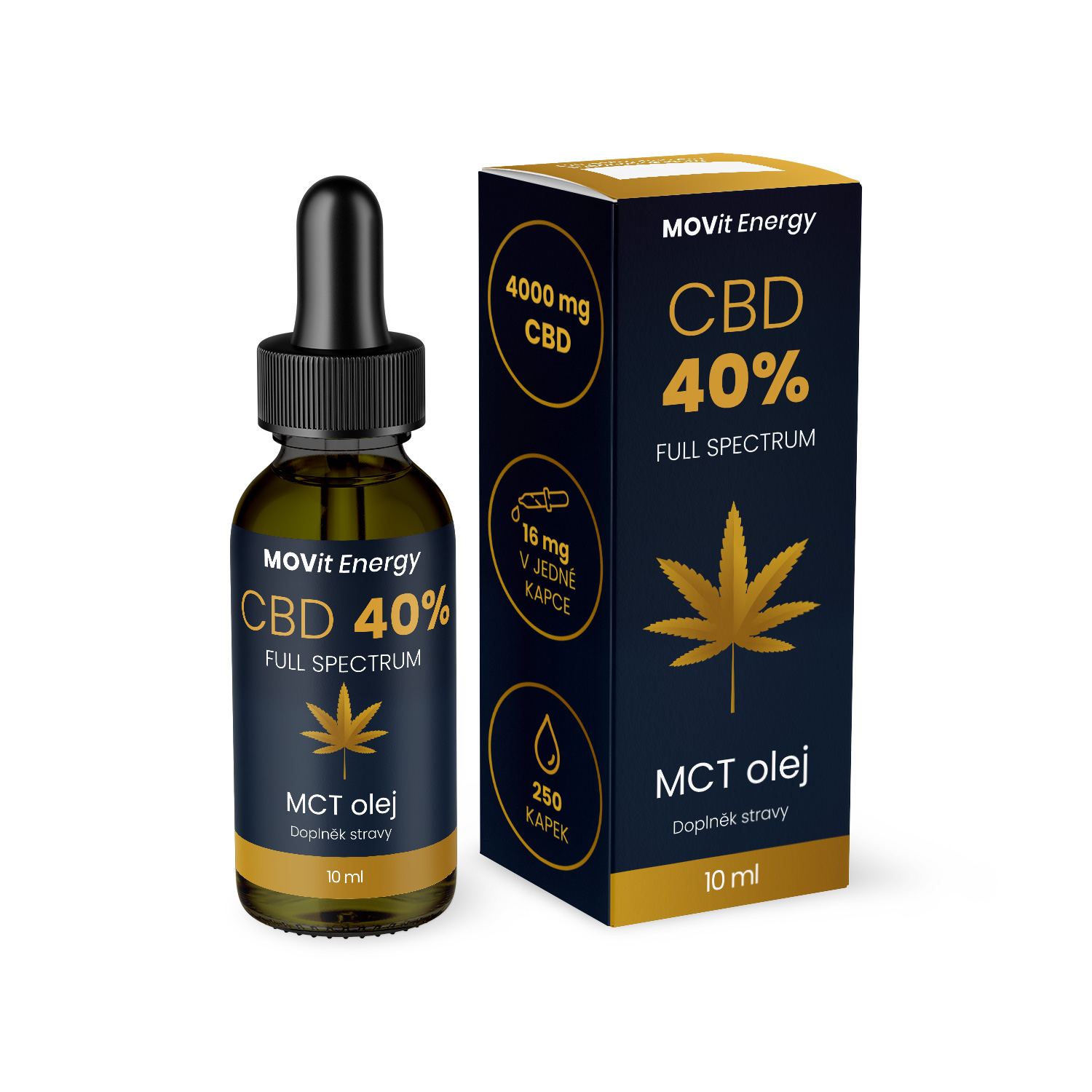 MOVit Energy MOVit CBD 40% Full Spectrum MCT olej 10ml
