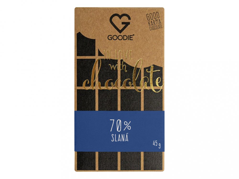 GOODIE ČOKOLÁDA - Slaná 70%