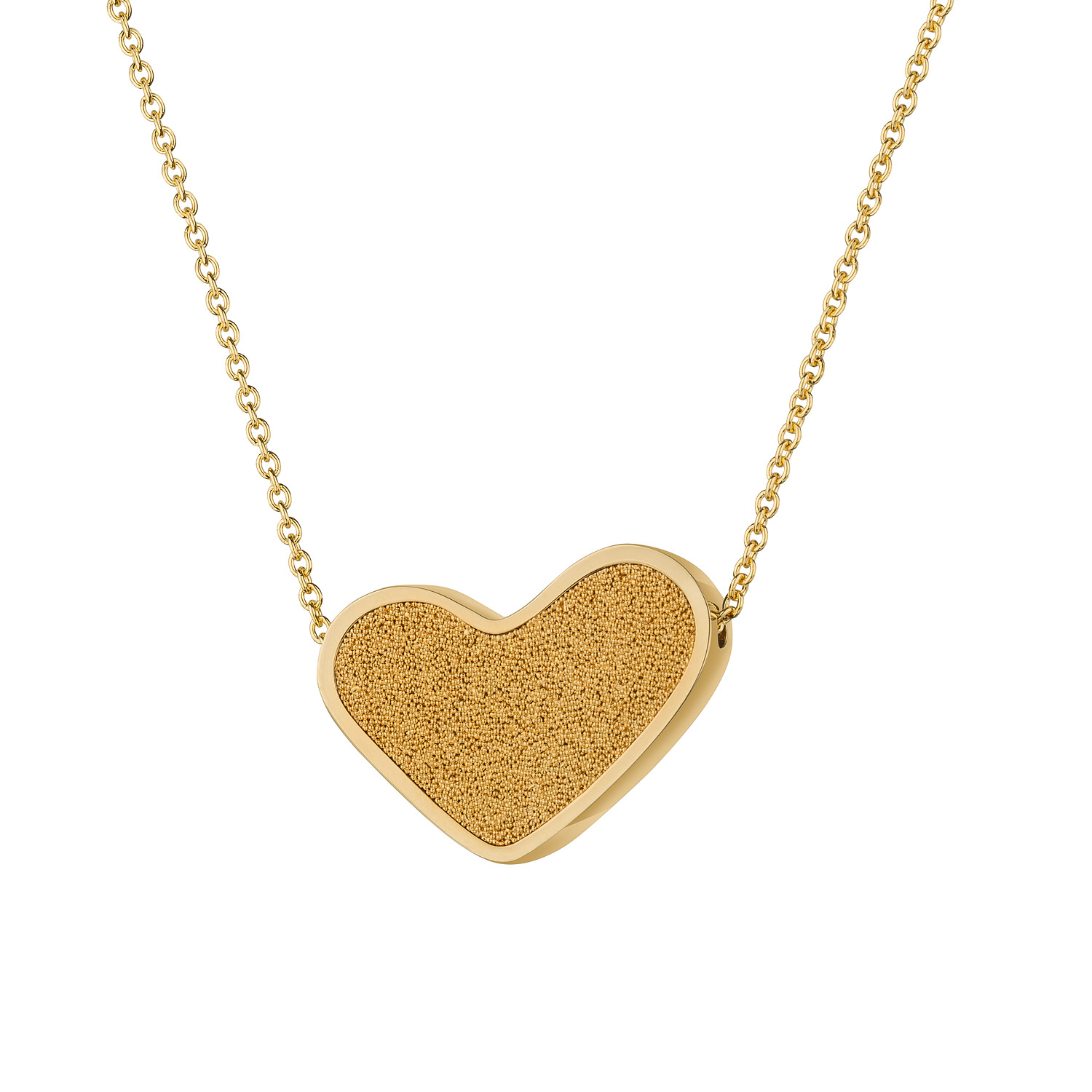 SCENTO Parfémový náhrdelník ve tvaru srdce (Pozlacený 18 ct.)
