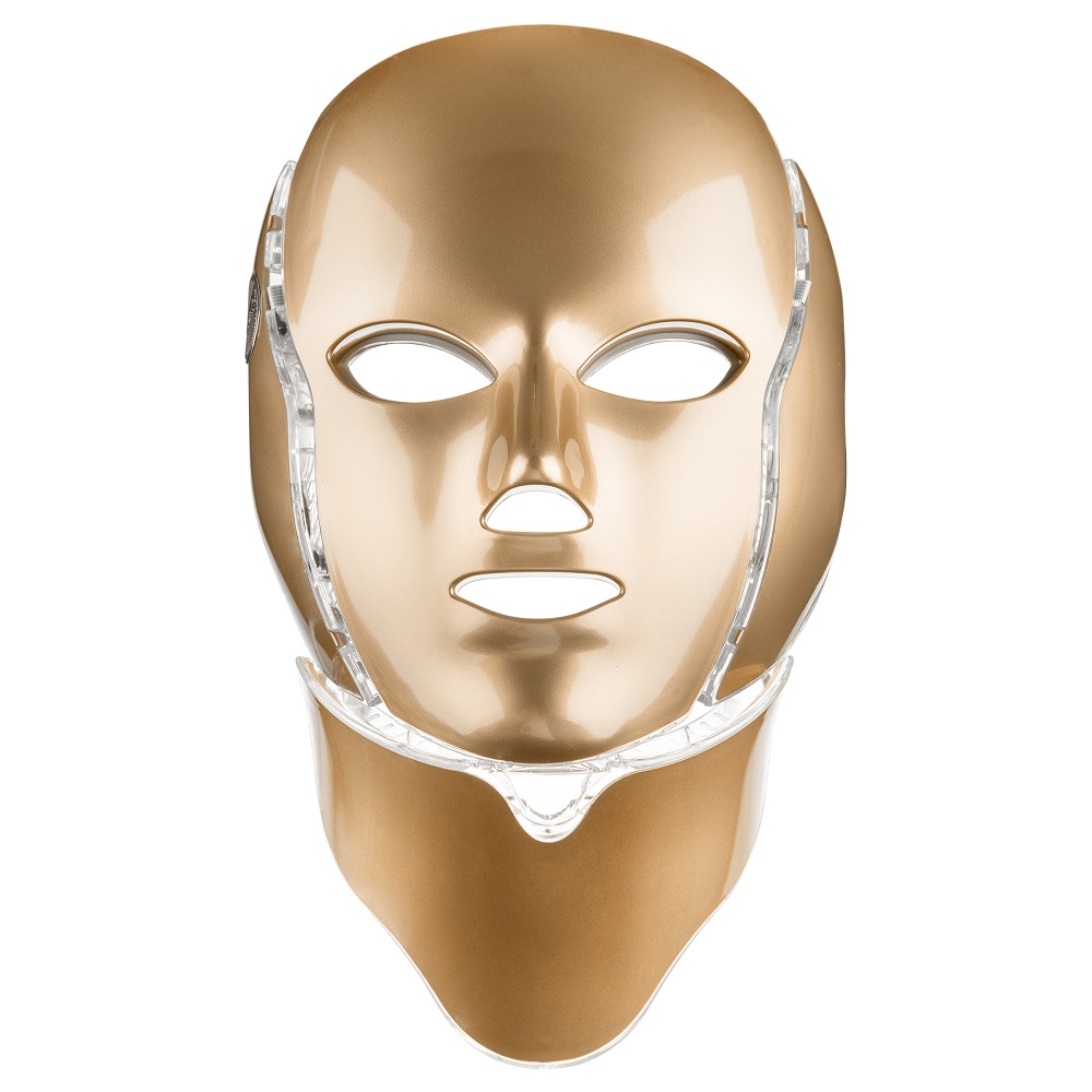 PALSAR7 LED Mask Face and Neck ošetřující LED maska na obličej a krk Gold 1 ks
