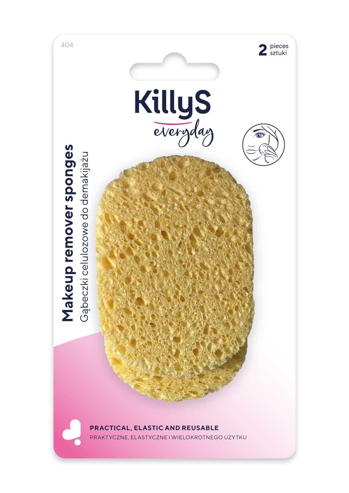 Inter-Vion Celulózová houba na odličování pleti - 2ks