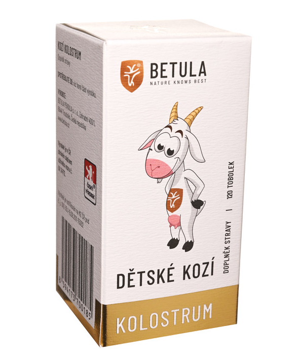 BETULA Dětské kozí kolostrum, 120 tobolek