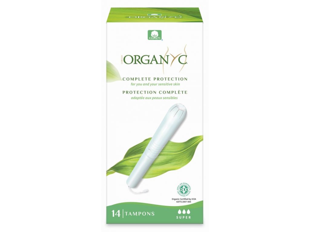 ORGANYC Tampony s aplikátorem SUPER, 14ks