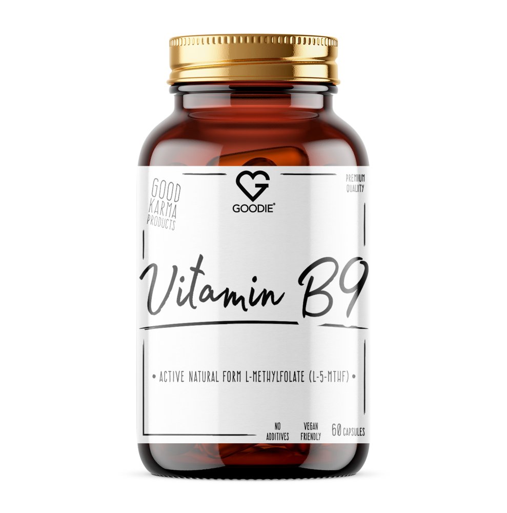 Goodie Vitamín B9 - aktivní přirozená forma L-metylfolát (L-5-MTHF) 60 ks