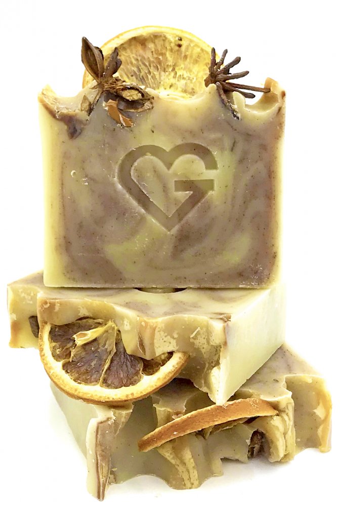 GOODIE Přírodní mýdlo - Cinnamon orange 95 g