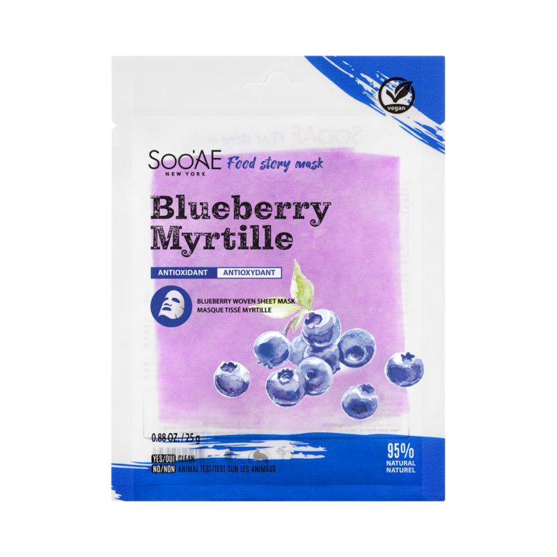 Soo'AE FOOD STORY MASKA - BORŮVKA 25g