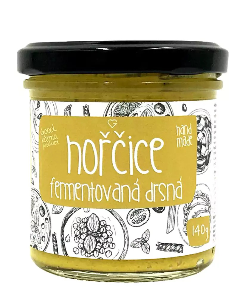 Goodie Hořčice fermentovaná - drsná 135 g