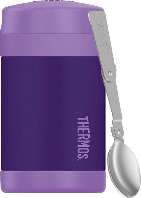 THERMOS Dětská termoska na jídlo s lžící - fialová 0,47