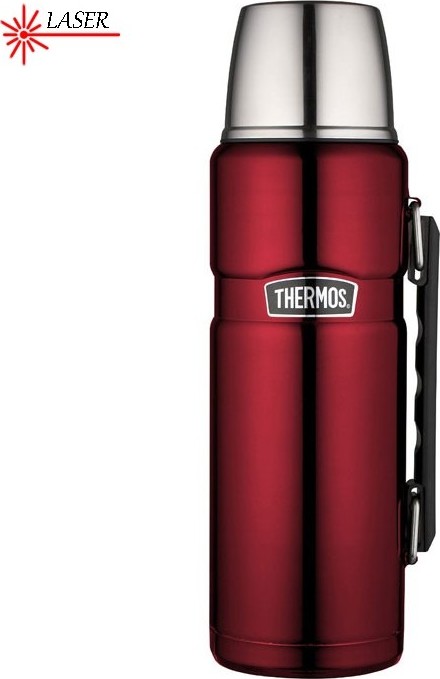 THERMOS Termoska na nápoje s madlem - červená 1,2