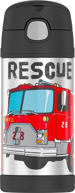THERMOS Dětská termoska s brčkem - hasiči 0,355