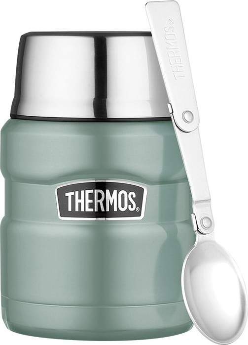 THERMOS Termoska na jídlo se skládací lžící a šálkem - Duck Egg 0,47