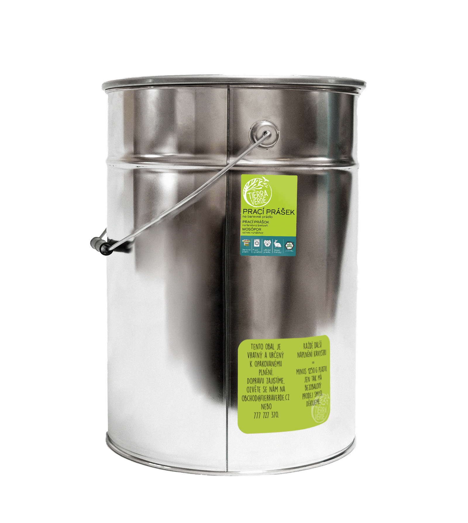 Tierra Verde – Prací prášek na barevné prádlo 15 kg